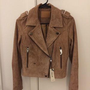 SL8 Suede Moto Jacket by BlankNYC XS